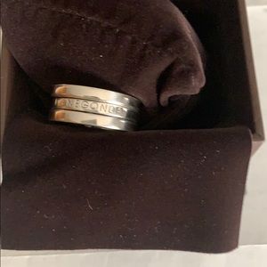 3 Pianegonda Sterling Silver Men’s Rings Sz 8 3/4
